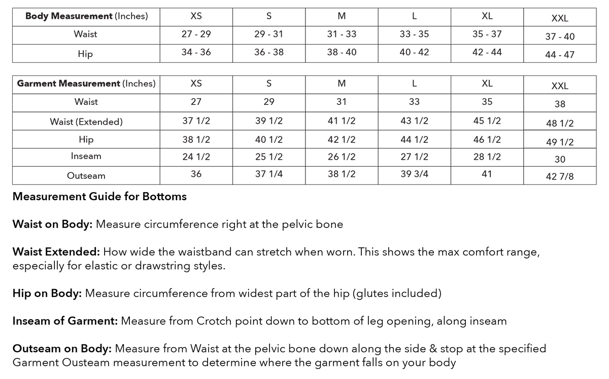 Size guide