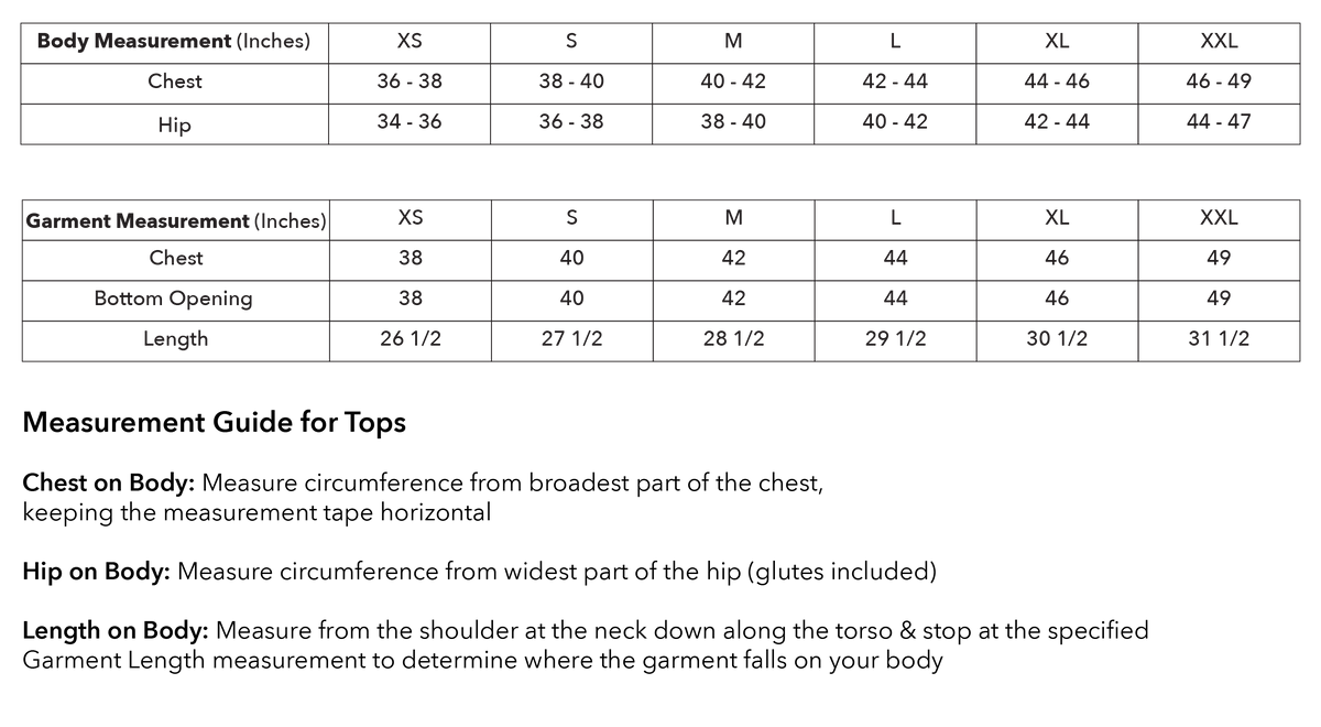 Size guide