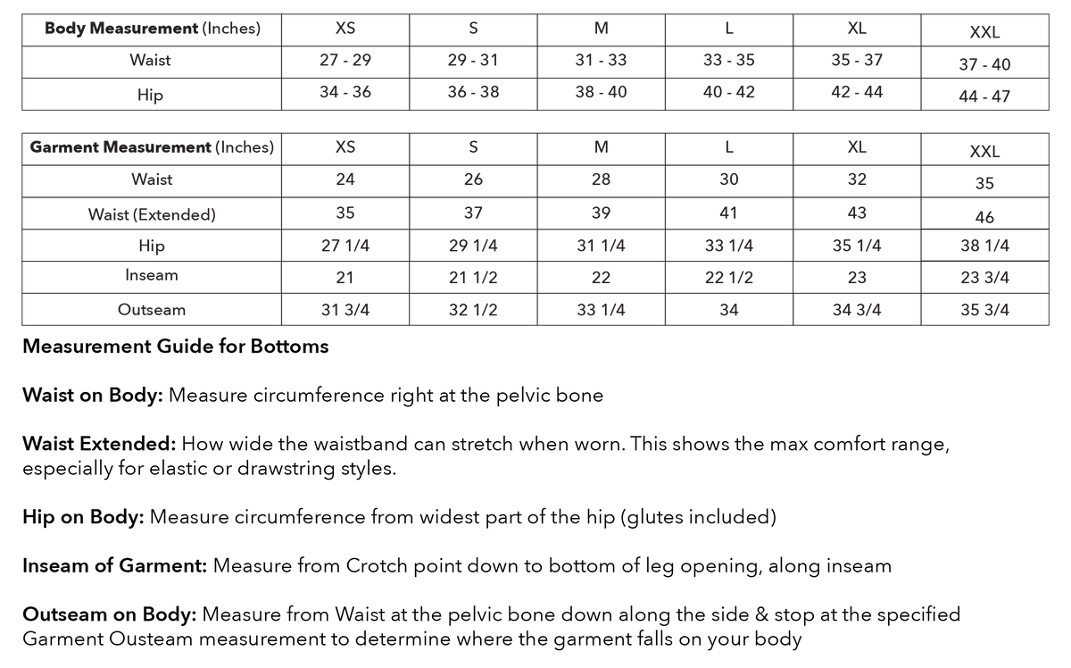 Size guide