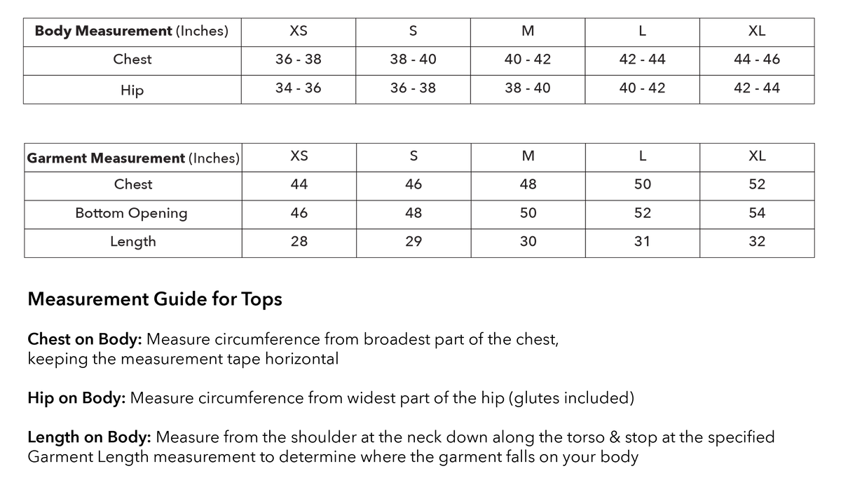 Size guide