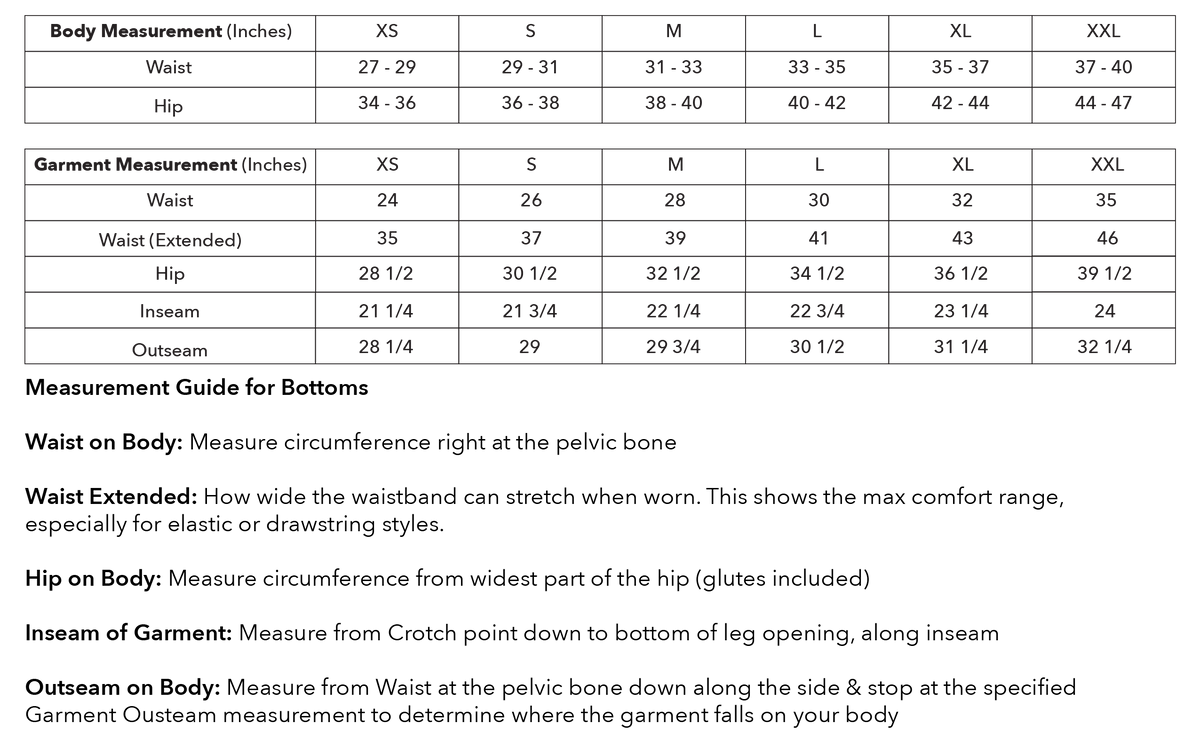 Size guide