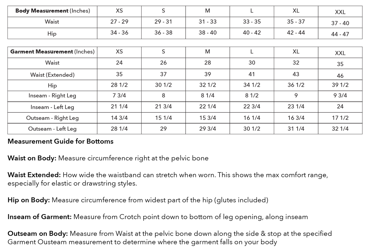 Size guide