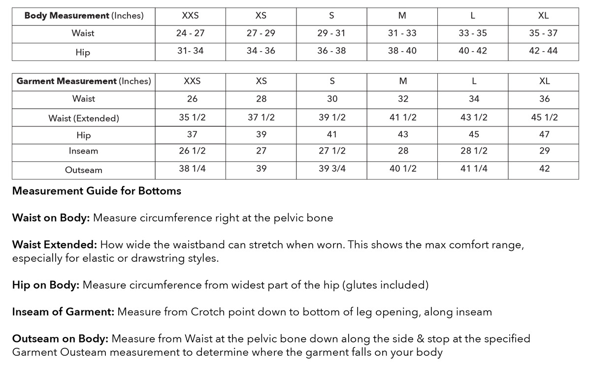 Size guide