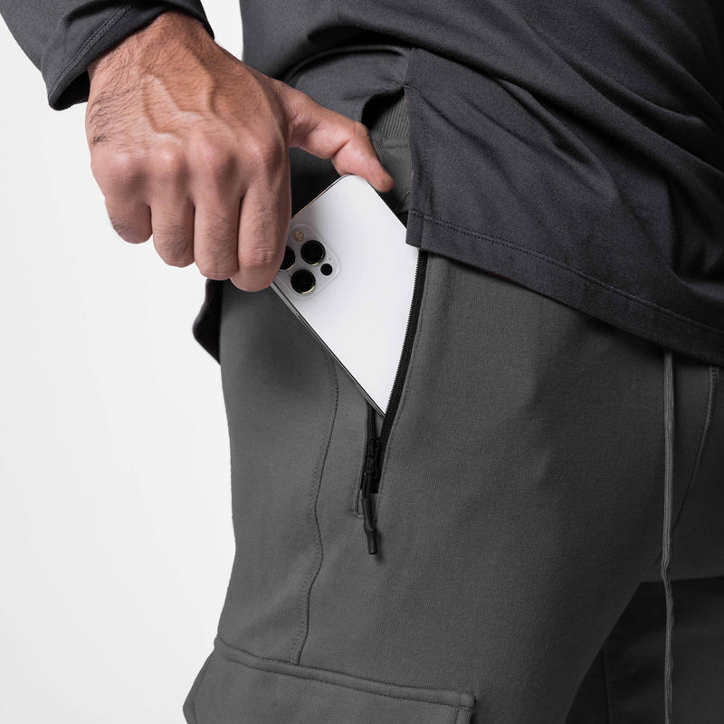 0654. Tech-Terry™ Cargo High Rib Jogger - Raven