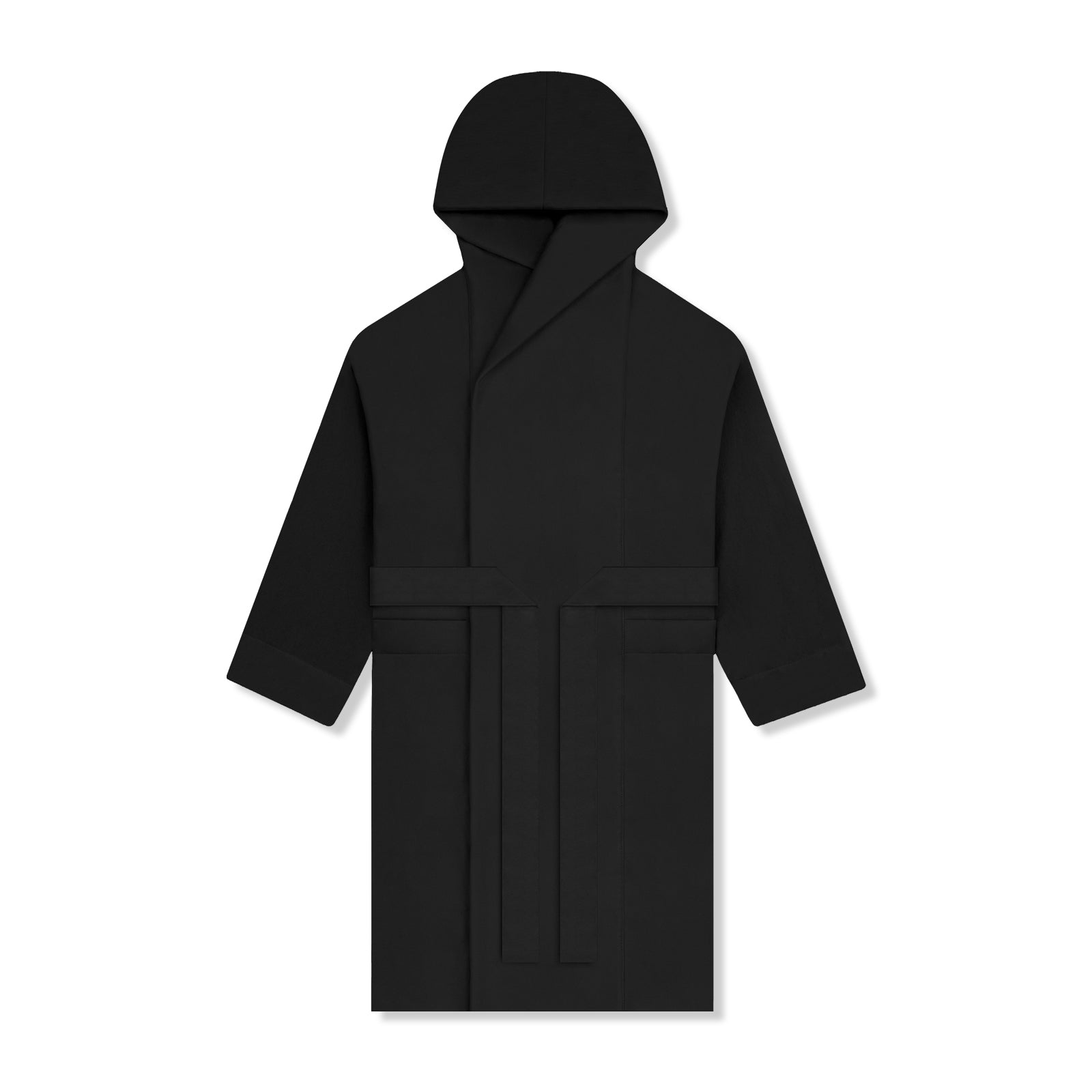 ASRV x Walden Heavyweight Robe in black, front view