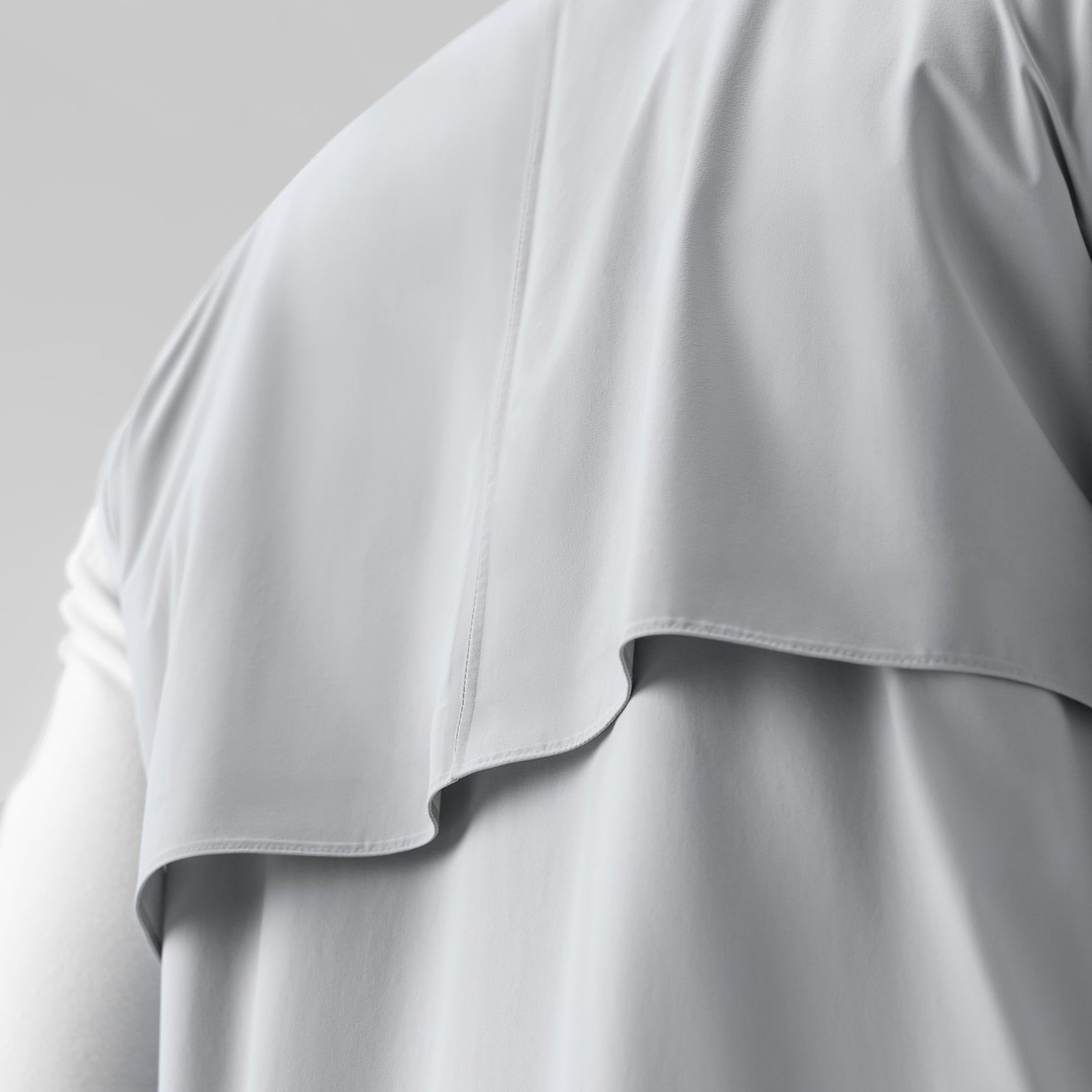 Aerotex PrimaLoft Run Vest in slate grey, worn on model, side detail view