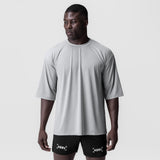 0841. 3D-Lite® 2.0 Lycra® 3/4-Sleeve Oversized Tee - Slate Grey "OTWR"