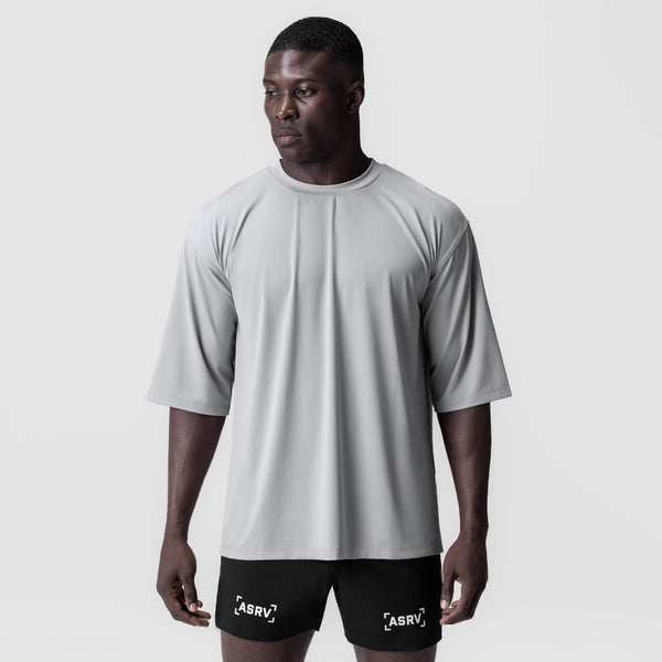 0841. 3D-Lite® 2.0 Lycra®  3/4-Sleeve Oversized Tee - Slate Grey "OTWR"