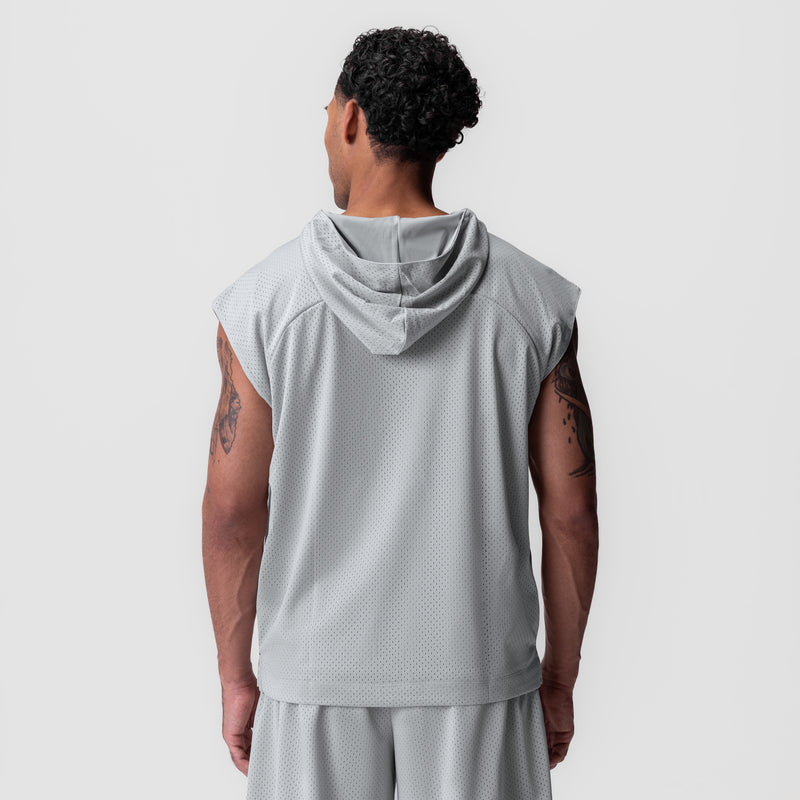 0983. Reversible 2-in-1 Cutoff Hoodie - Slate Grey