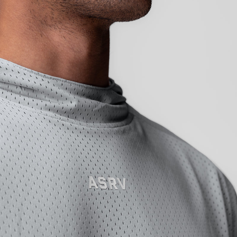 0983. Reversible 2-in-1 Cutoff Hoodie - Slate Grey