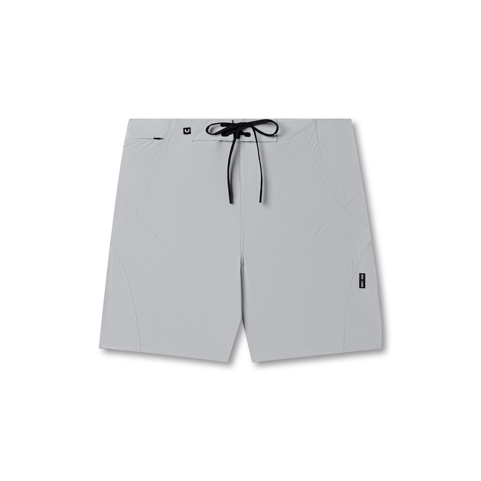 flatlay Revolutional Board Short in slate grey, front view