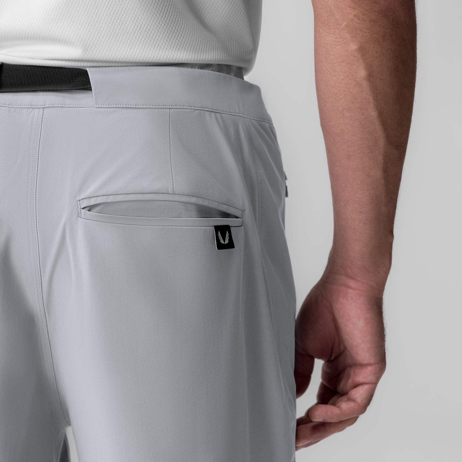 Tetra-Lite Field Pant in Slate Grey, modeled from side angle showing back pocket detail