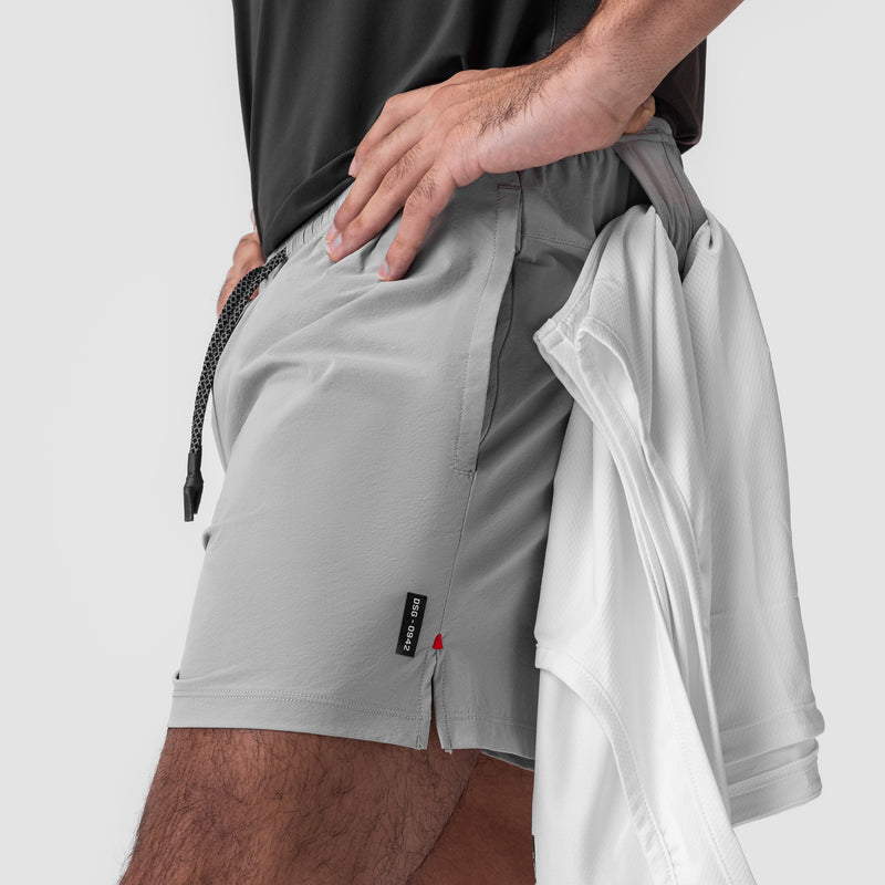 0942. Aerotex™ 5" Training Short - Slate Grey