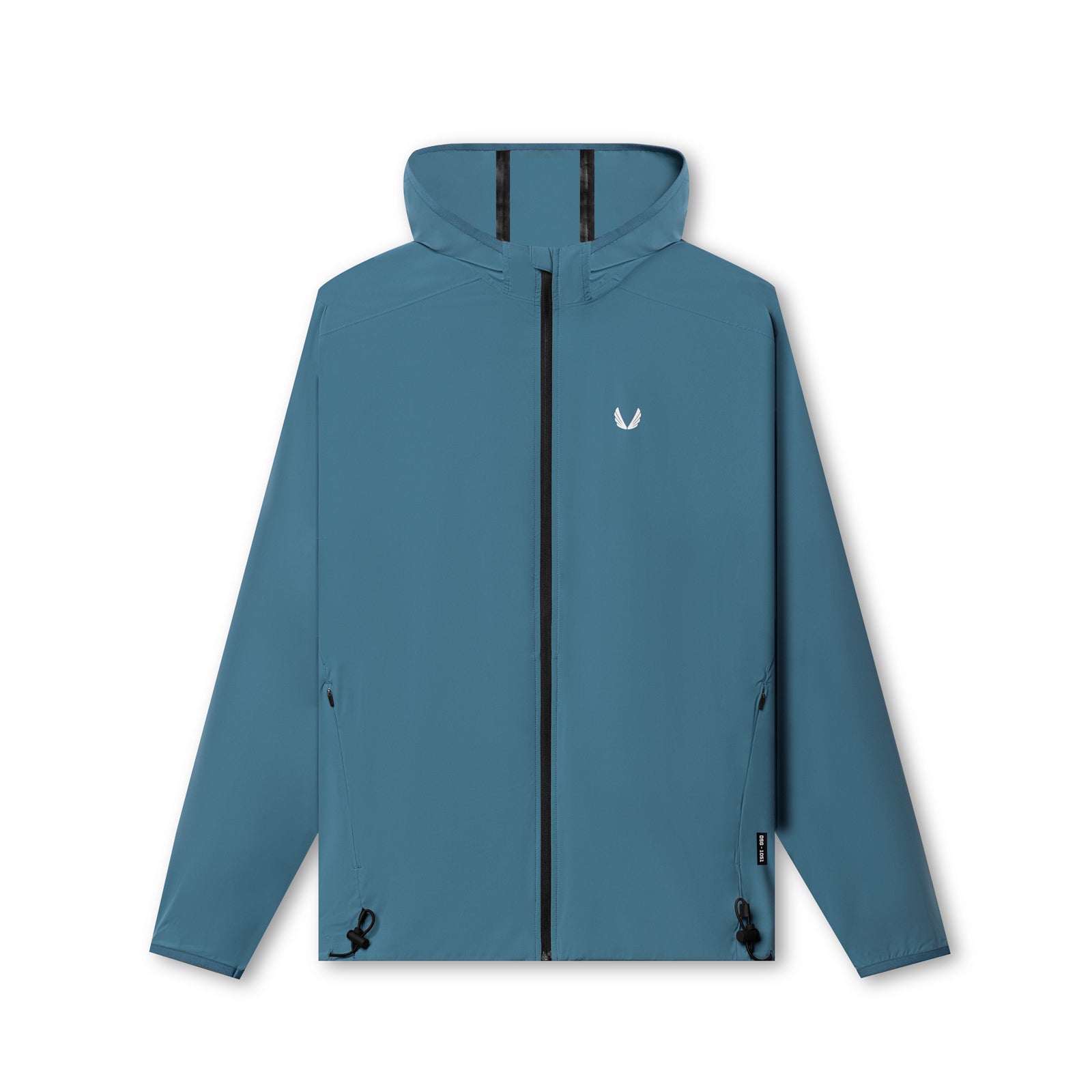 flatlay Aerotex™ Lightweight Windbreaker in storm blue, front view