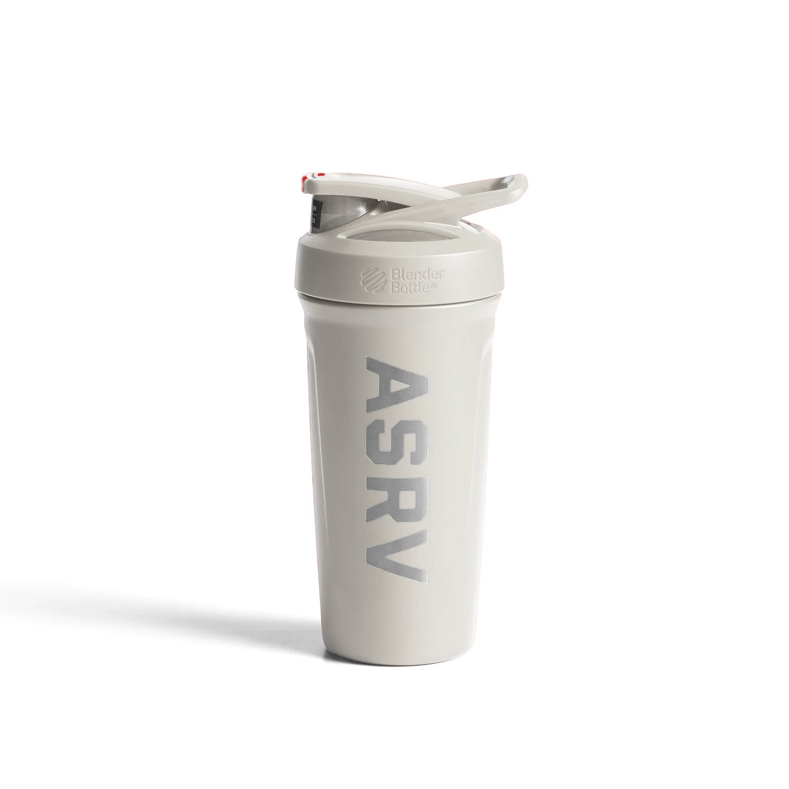 ASRV x Blender Bottle Strada insulated shaker in stone, front view