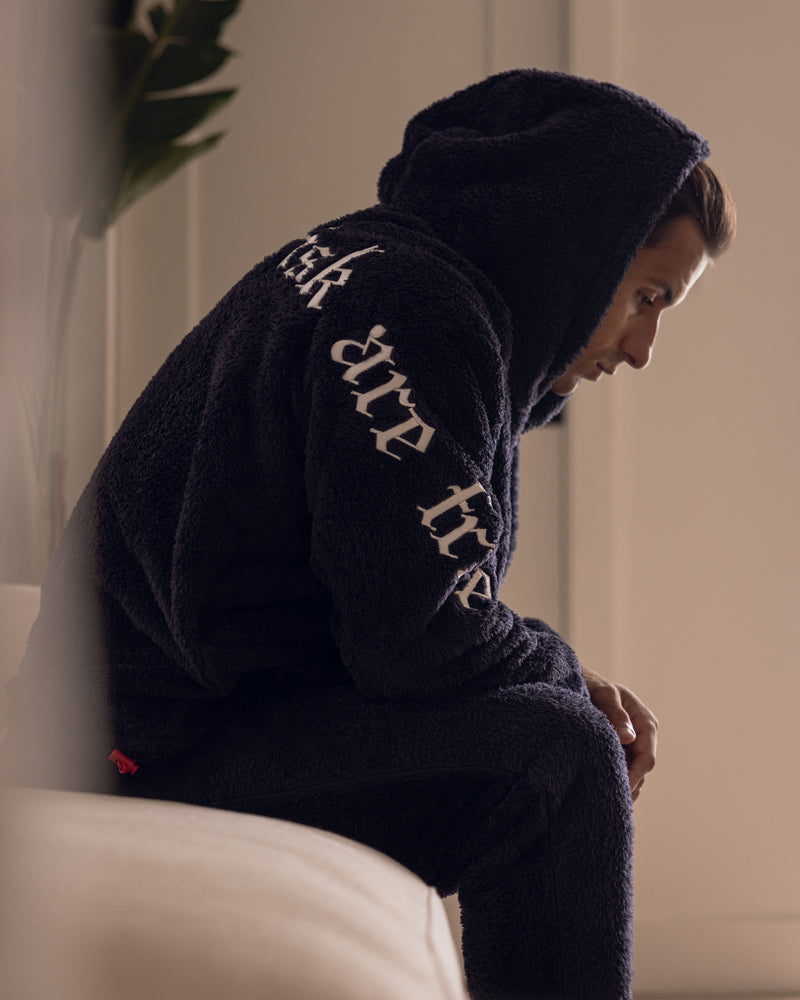 0553. Sherpa Recovery Hoodie - Navy/White