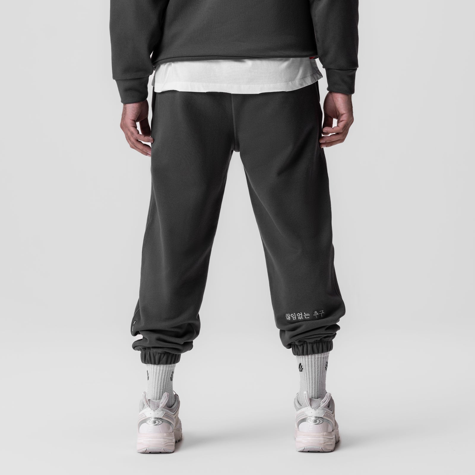 Tech Terry Oversized Sweats - Space Grey Side