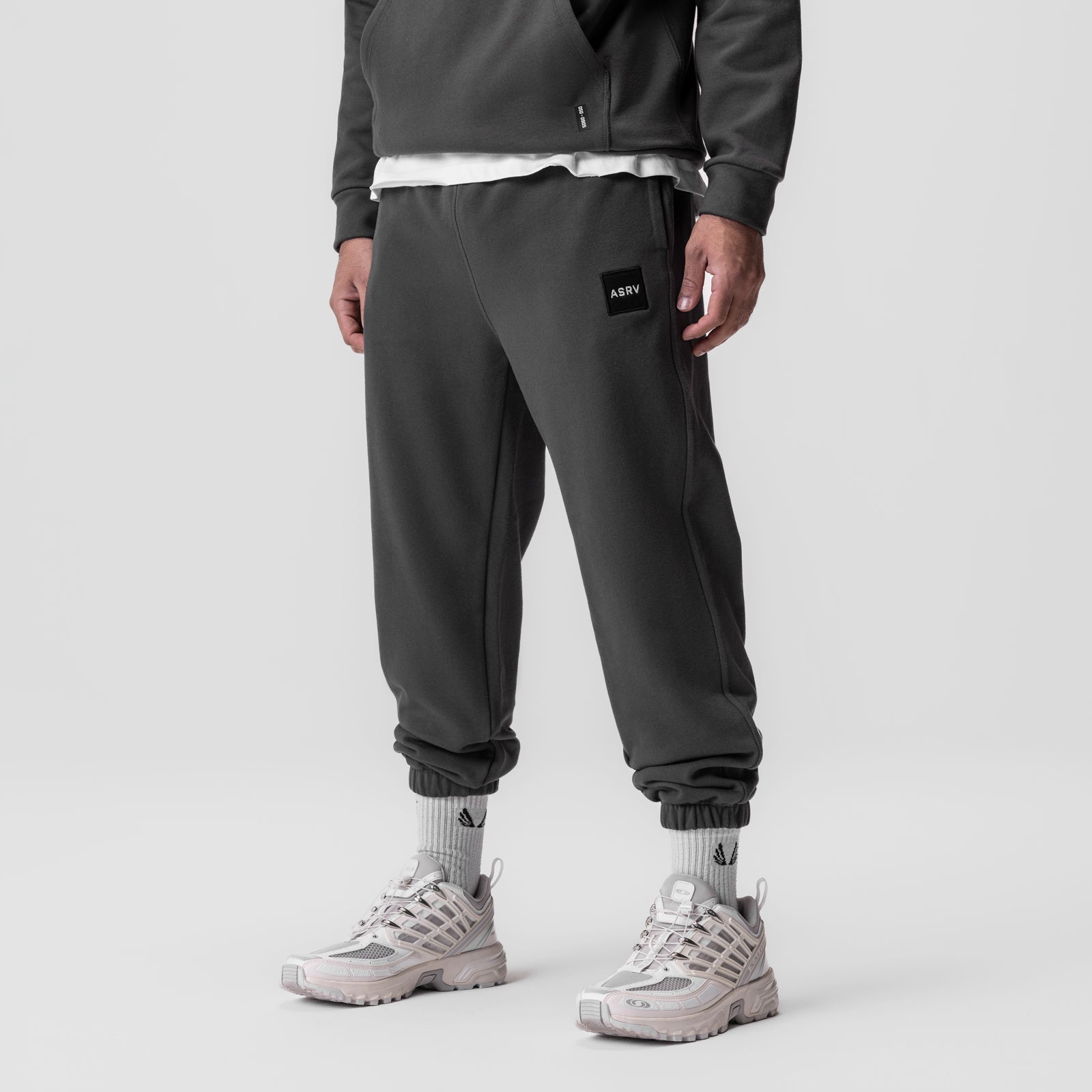 Tech Terry Oversized Sweats - Space Grey Front