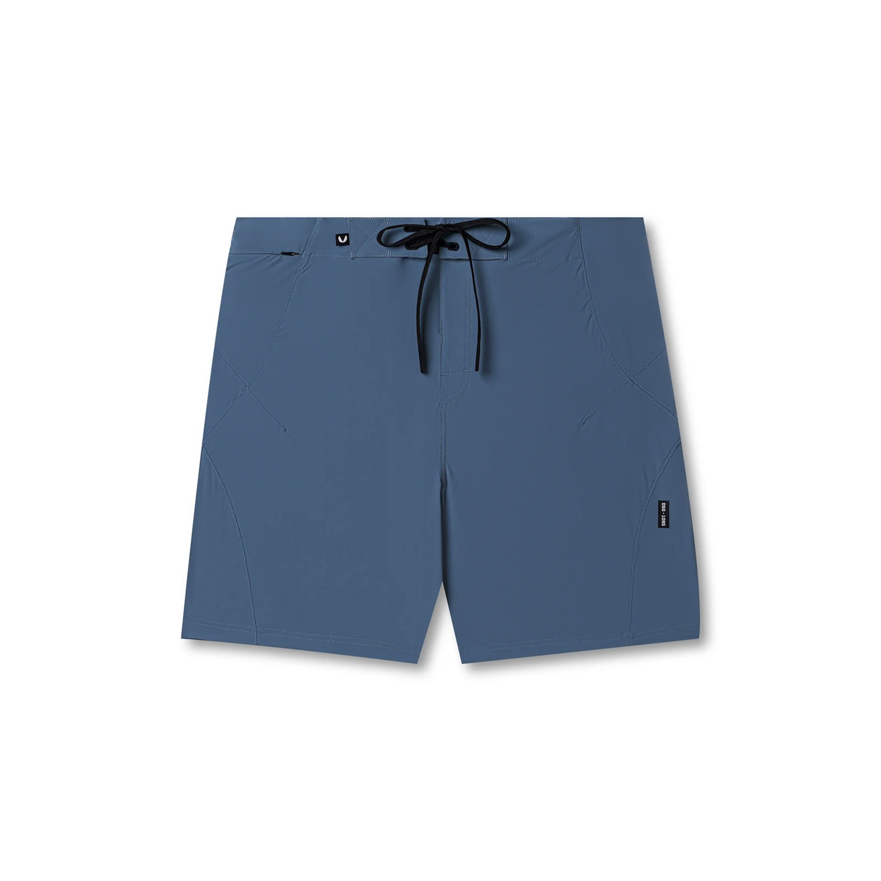 Flatlay of Revolutional® Board Short in storm blue, front view