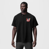 0797. Tech Essential™ Relaxed Tee - Black "Infinite Mindset"