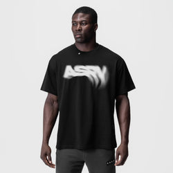 0797. Tech Essential™ Relaxed Tee - Black "Signal Lost"