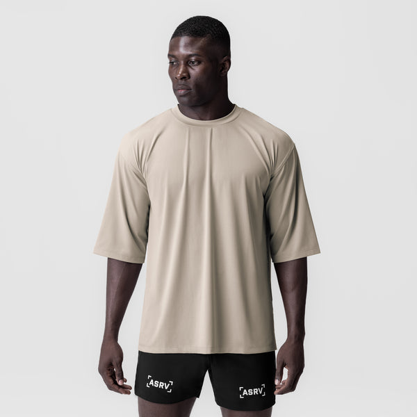 0841. 3D-Lite® 2.0 Lycra® 3/4-Sleeve Oversized Tee - Sand Smoke "OTWR"