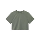W018. AeroSilver® Cropped Tee - Sage