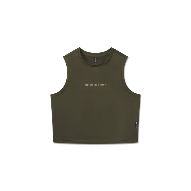 W020. AeroSilver® Tank Top - Olive "RP"