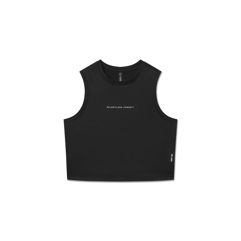 W020. AeroSilver® Tank Top - Black "RP"