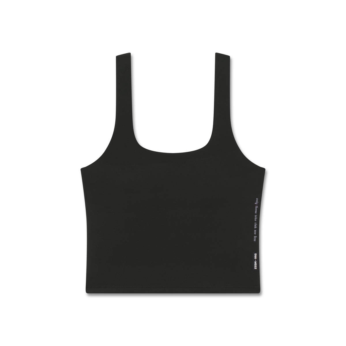 LYCRA® 2-in-1 tank top in black, front view