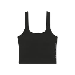 W022. Lycra® 2-in-1 Tank Top - Black