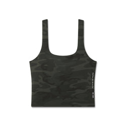 W022. Lycra® 2-in-1 Tank Top - Dark Camo