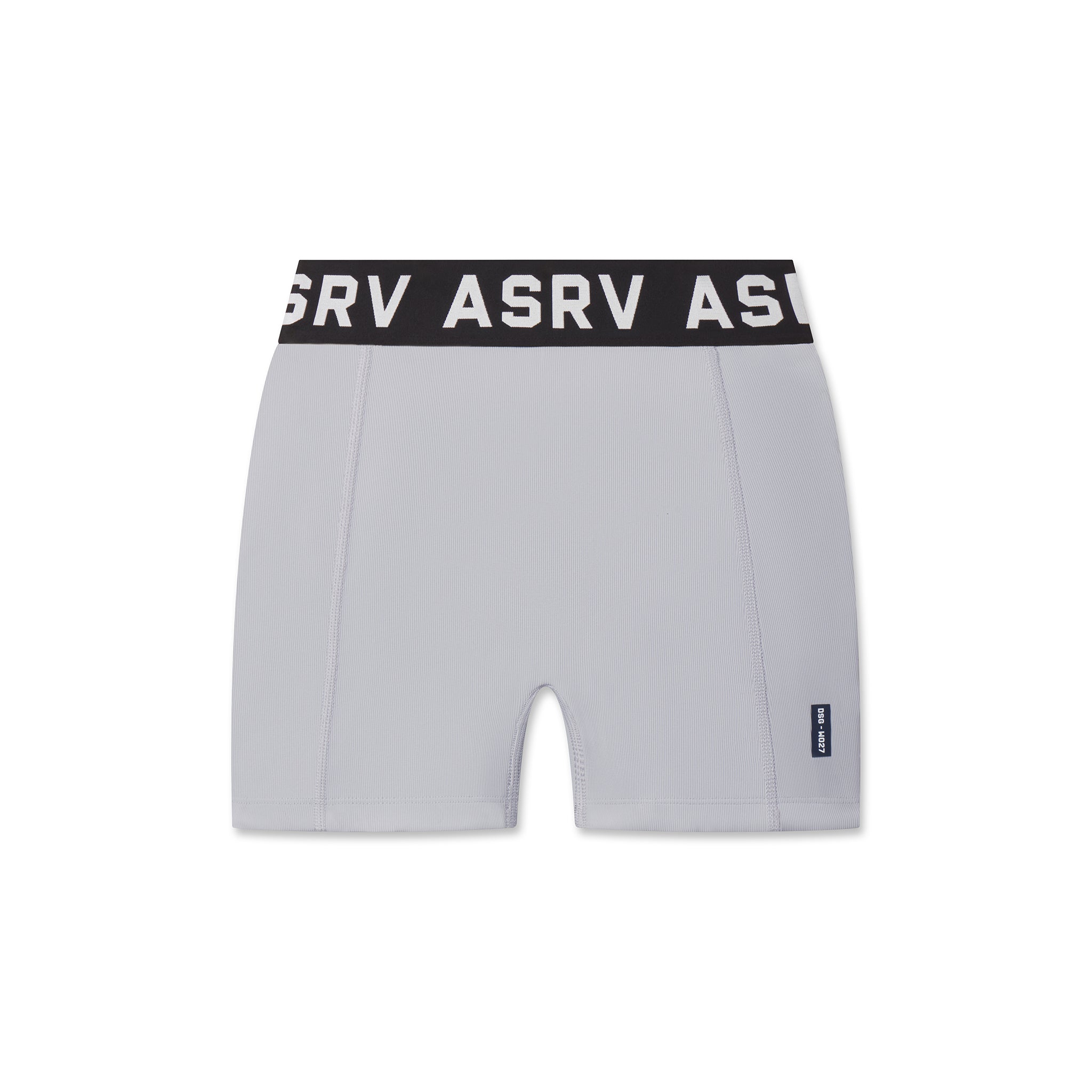 ASRV LYCRA® Ribbed Short in slate grey, front view