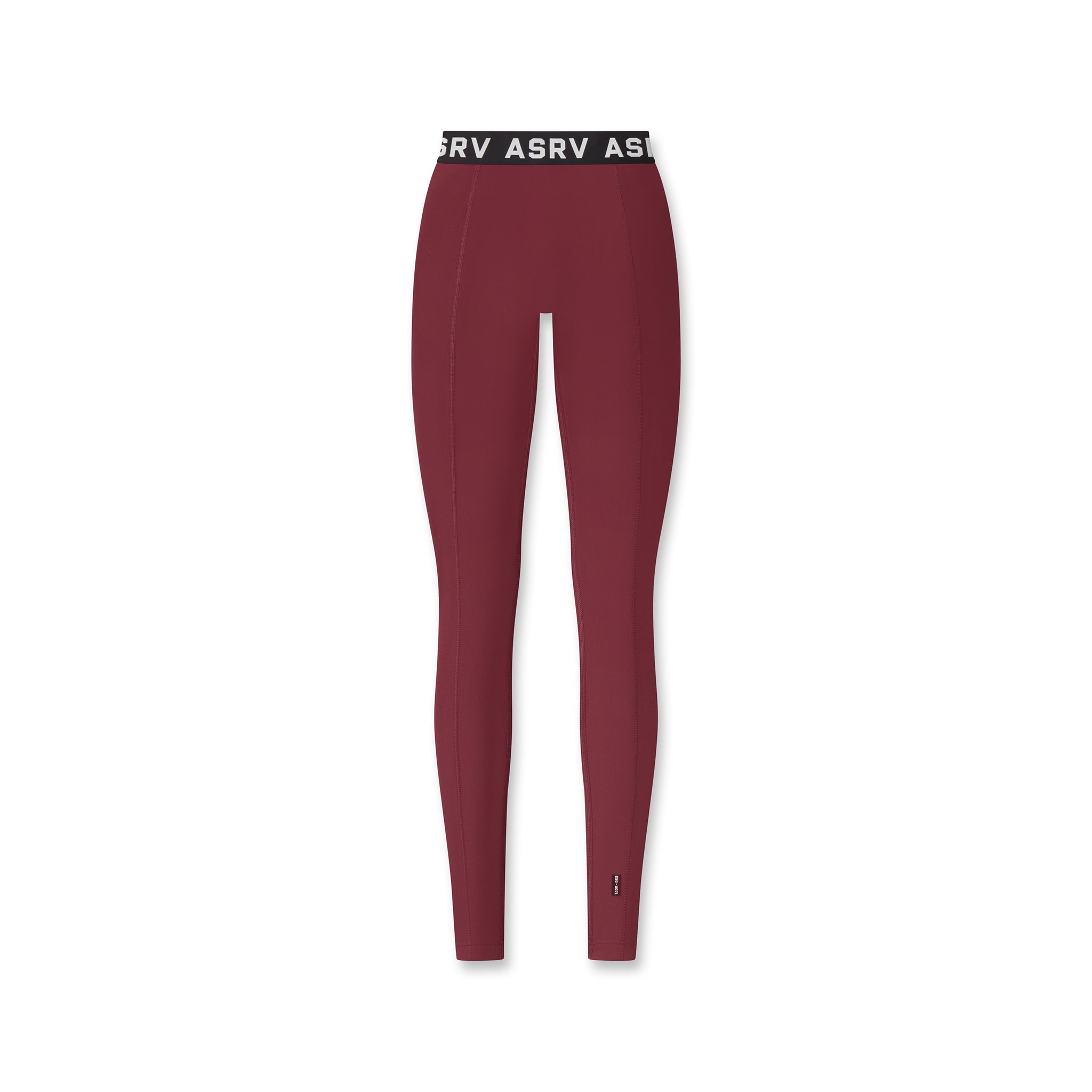W071 Lycra Ribbed Legging in crimson, front view
