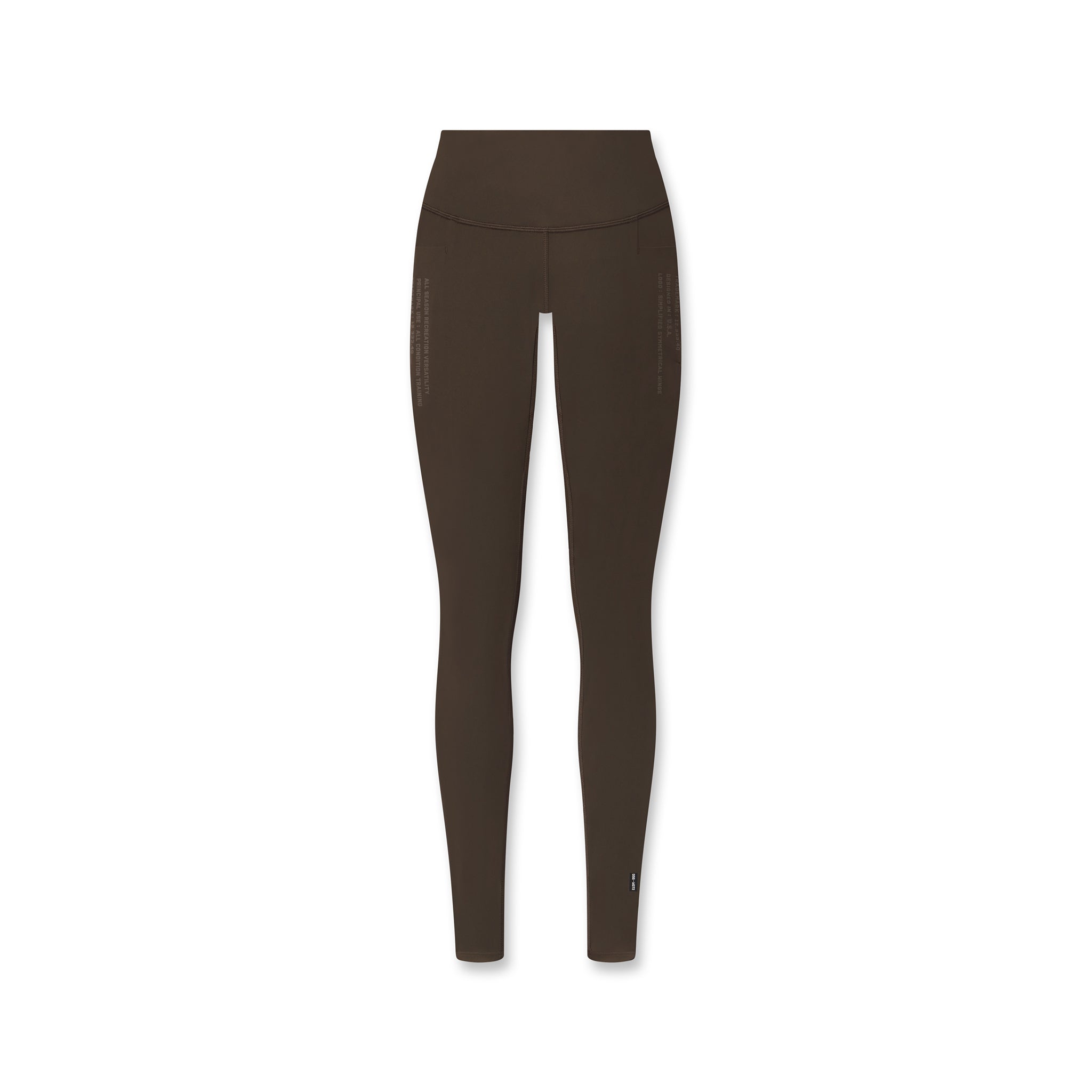 LYCRA® ADAPTIV 4 Pocket Legging in Dark Earth, front view