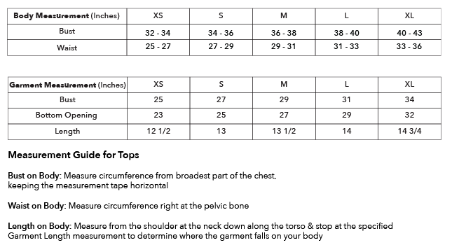 Size guide