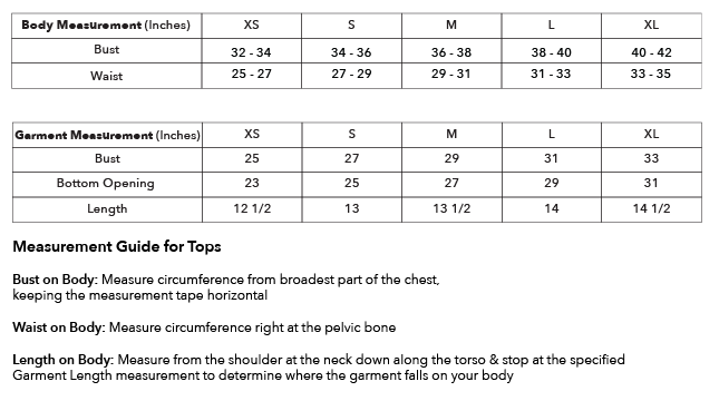 Size guide