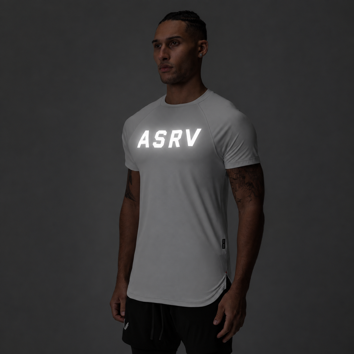 0660. AeroSilver® Established Tee - White "Reflective ASRV"