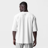 0841. 3D-Lite® 2.0 Lycra®  3/4-Sleeve Oversized Tee - White "OTWR"