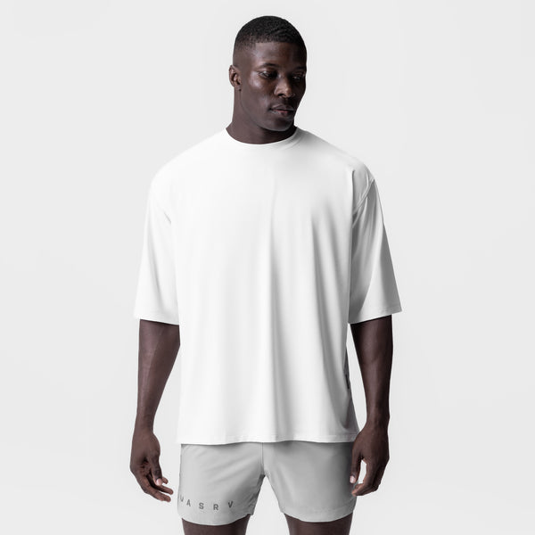 0841. 3D-Lite® 2.0 Lycra®  3/4-Sleeve Oversized Tee - White "OTWR"