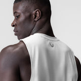 0837. 3D-Lite® 2.0 Lycra®  Muscle Tank - White "RP"