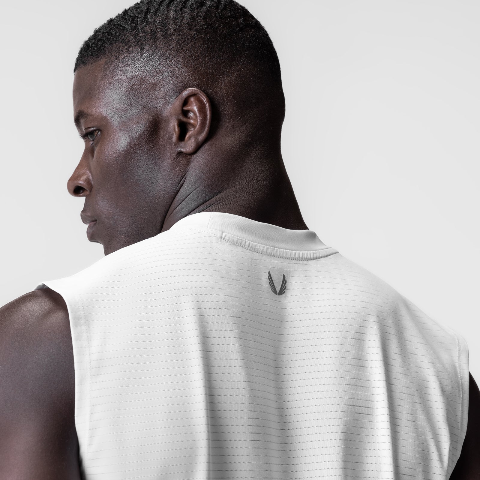 3D-Lite® 2.0 Lycra® Relaxed Cutoff in white, worn by model, back view