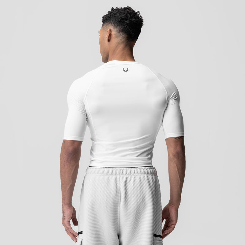 1027. WarpFlexx-Lite™ Half-Sleeve Baselayer - White