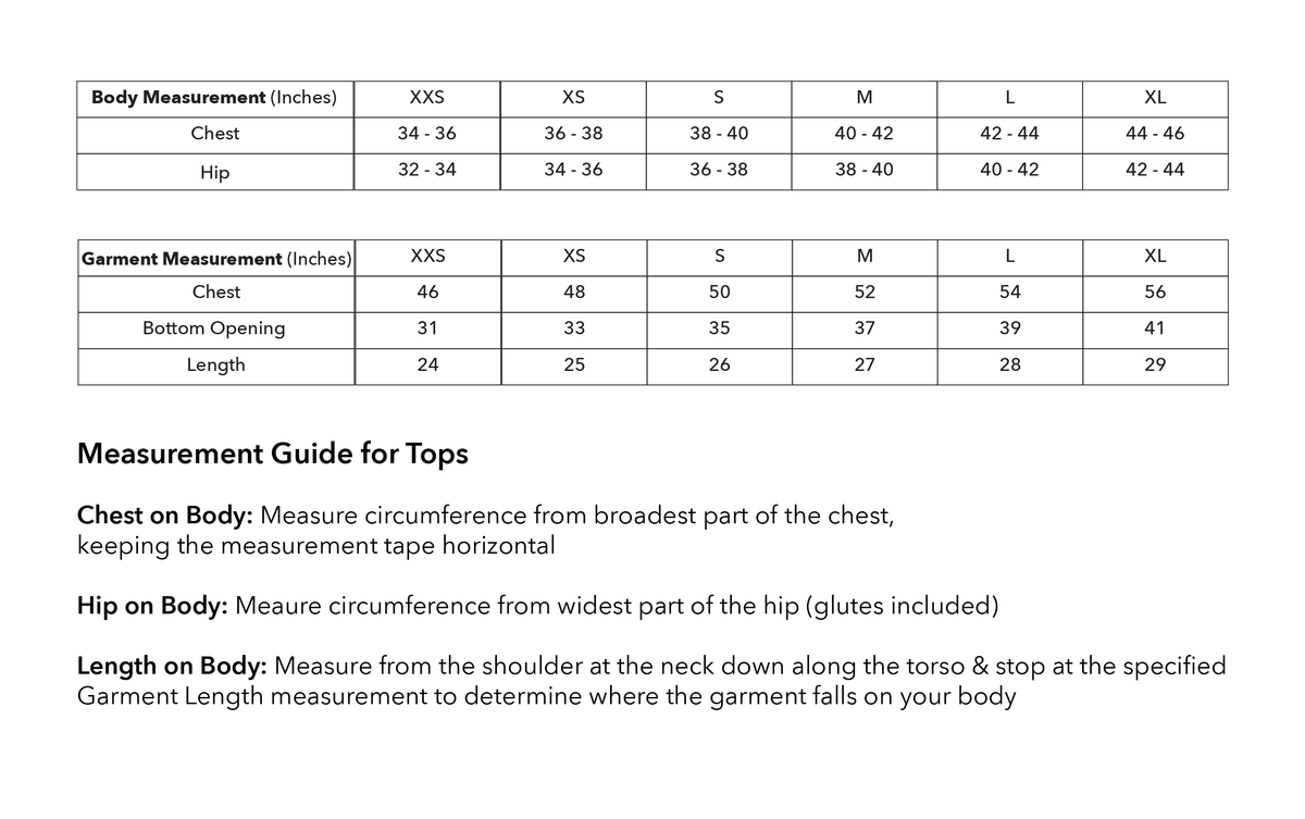 Size guide