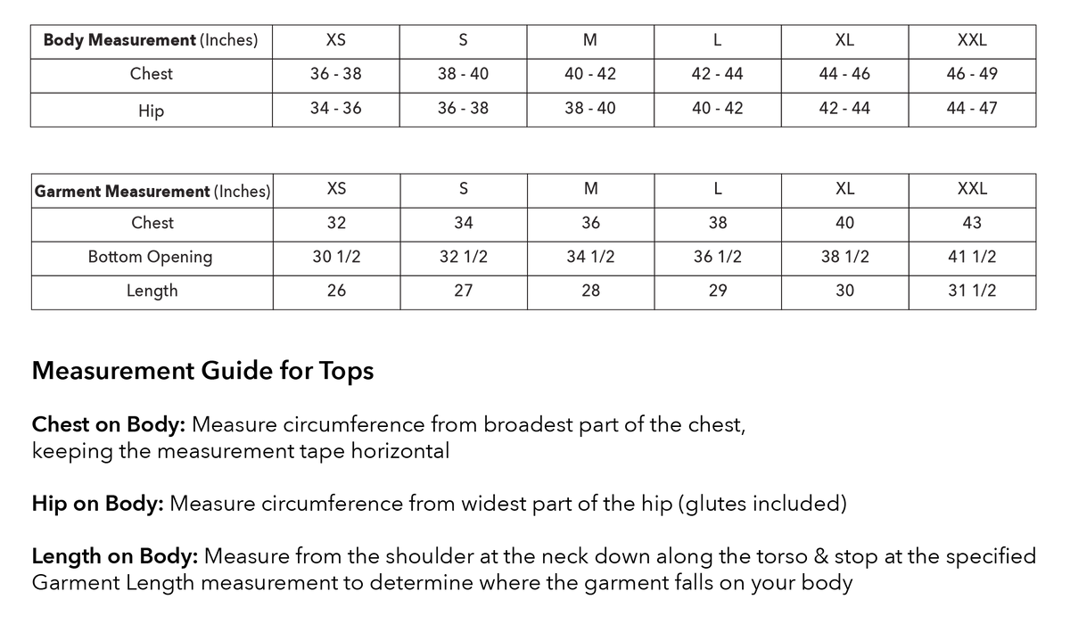 Size guide
