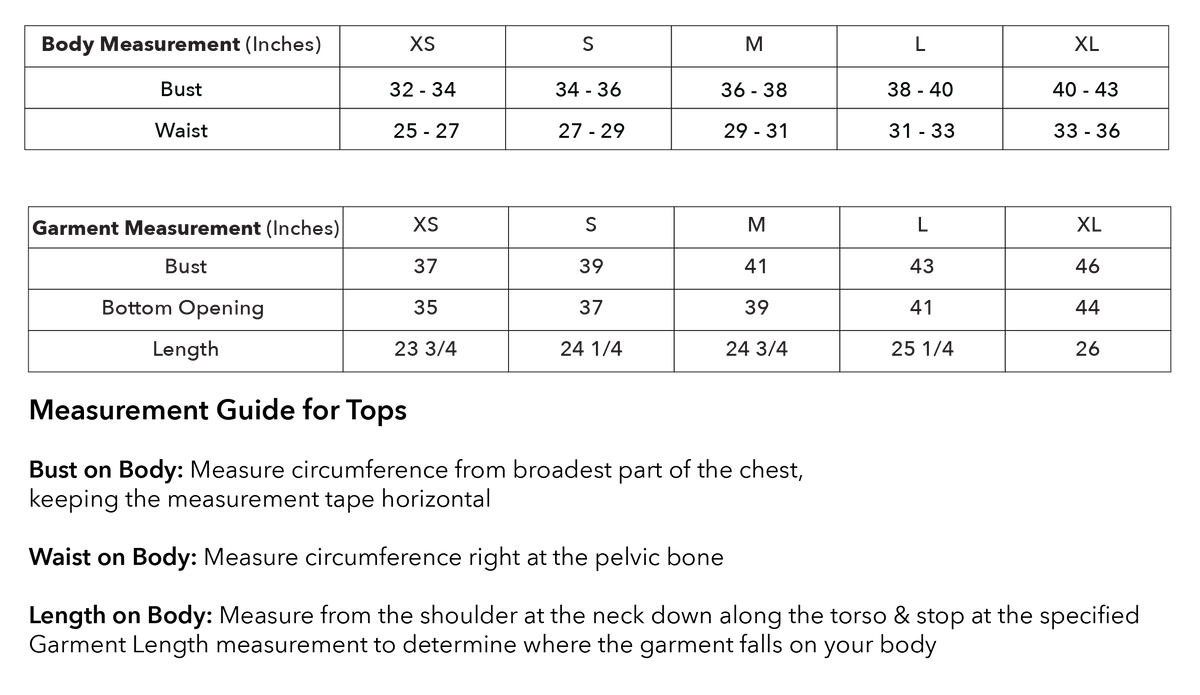 Size guide