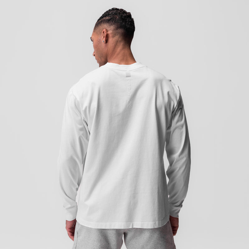 0851. Tech Essential™ Relaxed Long Sleeve - White