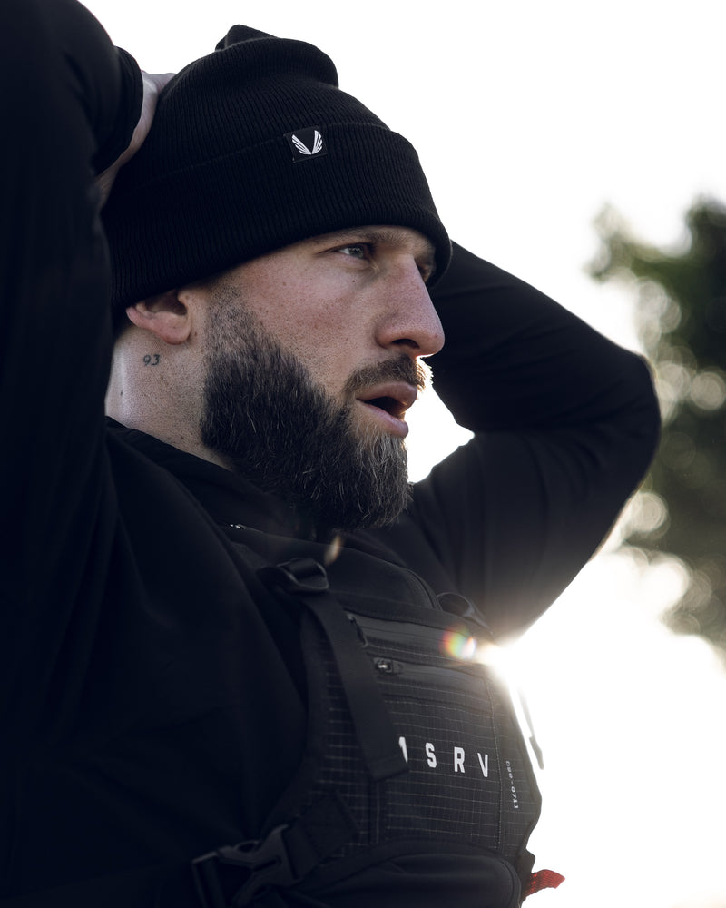 0711. Cordura® Lightweight Chest Pack - Black "Grid"