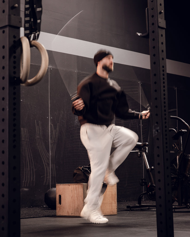 1034. Deltapeak® Straight Leg Sweats - Light Grey