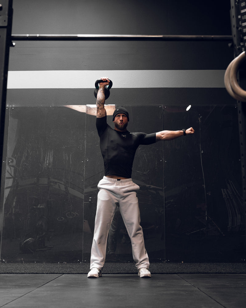 1034. Deltapeak® Straight Leg Sweats - Light Grey